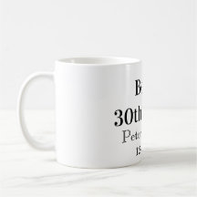 Öl till 30-årsdag namn datum man stilrenEnkel