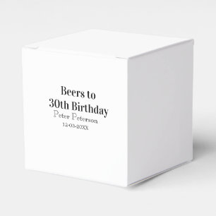 Öl till 30-årsdag namn datum man stilrenEnkel Presentaskar