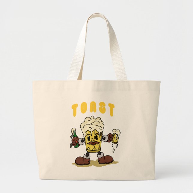 Öl Toast Maskot Jumbo Tygkasse (Framsidan)