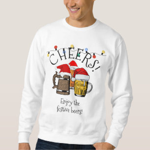 Öl Tomte Jul Unisex Lång Ärmad Tröja