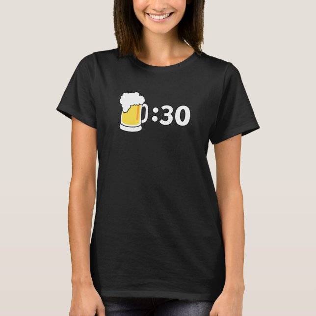 Öl trettio  Öl  Glad timme T Shirt (Framsida)