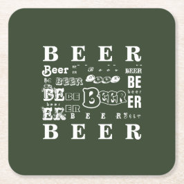 Öl Underlägg Papper Kvadrat
