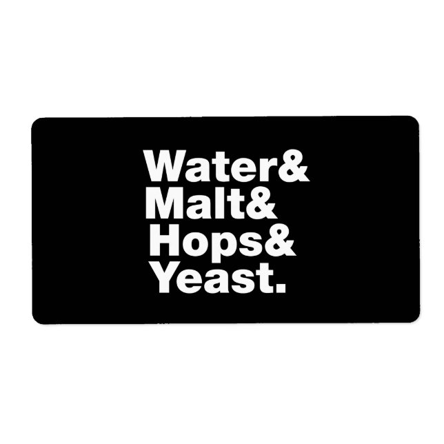 Öl = Vatten & malt & Skutt & jäst. Fraktsedel (Framsidan)