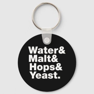 Öl = Vatten & malt & Skutt & jäst. Nyckelring