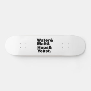 Öl = Vatten & malt & Skutt & jäst. Old School Skateboard Bräda 18 Cm