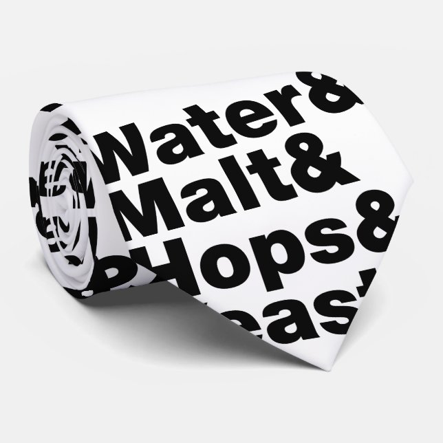 Öl = Vatten & malt & Skutt & jäst. Slips (Rullad)