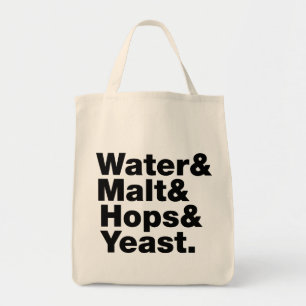 Öl = Vatten & malt & Skutt & jäst. Tygkasse