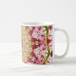 Ola Boos Rosa och Grönt Kaleidescope Kaffemugg