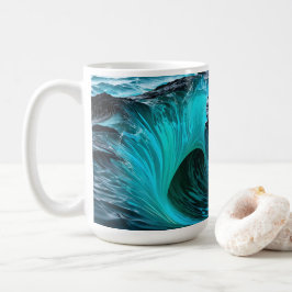 "Ola Tiburón" Blue Shark Wave Kaffemugg
