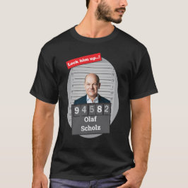 Olaf SCHOLZ 🤣 Lung Robert Mugshot Novelty låst up T Shirt