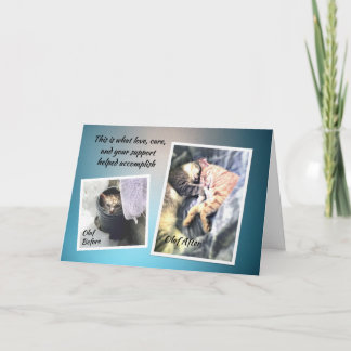 Olaf - tackkort kort