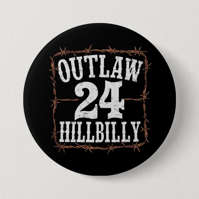 Olaglig Hillbilly 2024 Västerländsk Trump Vance 20 Knapp (Framsida)