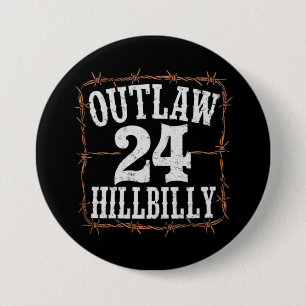 Olaglig Hillbilly 2024 Västerländsk Trump Vance 20 Knapp