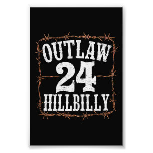 Olaglig Hillbilly 2024 Western Trump Vance 2024 Fototryck