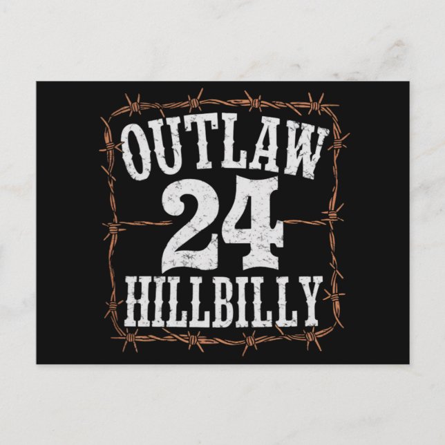 Olaglig Hillbilly 2024 Western Trump Vance 2024  Vykort (Framsida)