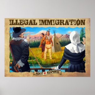 Olaglig invandring poster