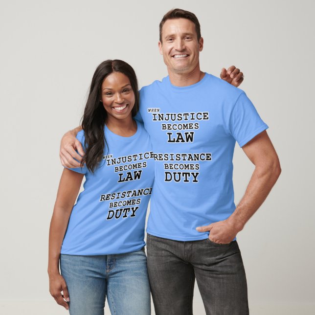 Olaglighetslag – Motståndsplikt T Shirt (Unisex)