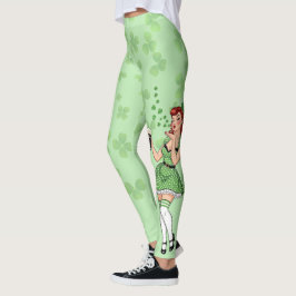 Ölälskande irländsk pinuppa leggings