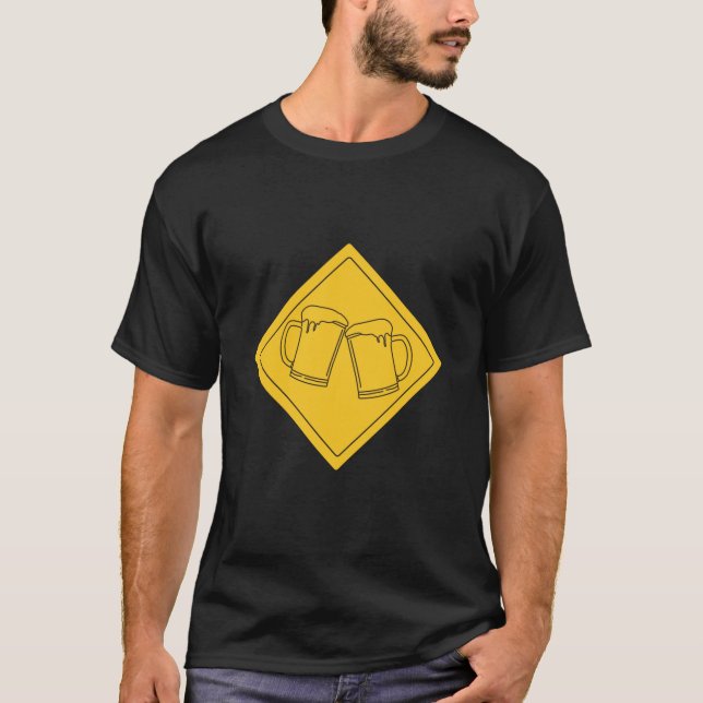 Ölälskare skylt t shirt (Framsida)