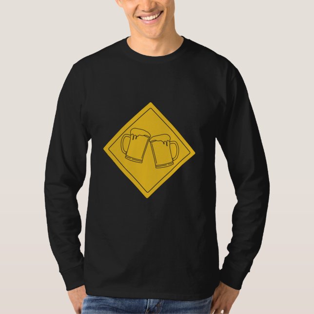 Ölälskare skylt t shirt (Framsida)