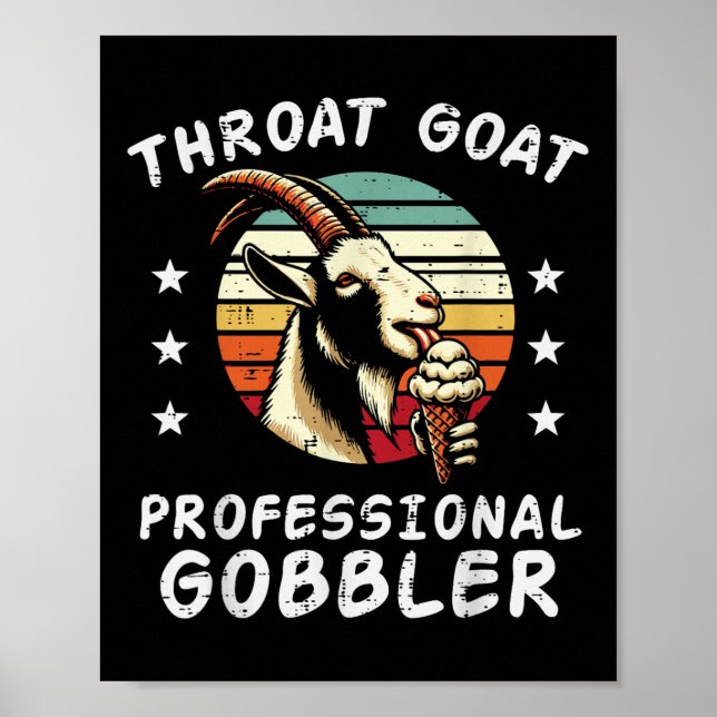 Olämplig get Professionell Gobbler Humor Joke Poster (Framsidan)