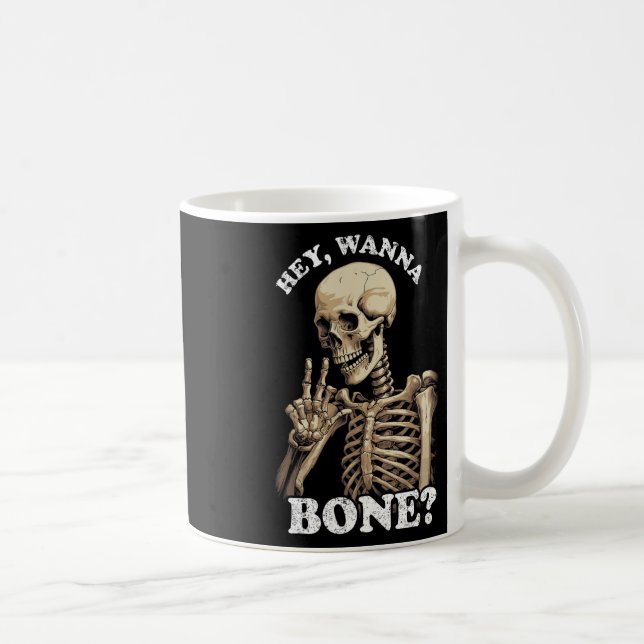 Olämplig Halloween För manar Kvinnor Skeleton Kaffemugg (Höger)