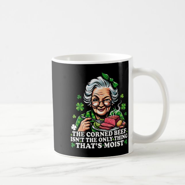 Olämplig st patricks dag rolig st pats humor kaffemugg (Höger)