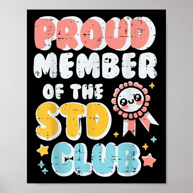 Olämplig stolt ledamot av Klubb Humor Joke Manar Poster (Framsidan)