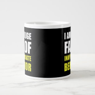 Olämpligt beteende jumbo mugg