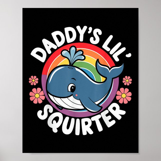 Olämpligt fungerande Daddys Lil Squirter Embarring Poster (Framsidan)