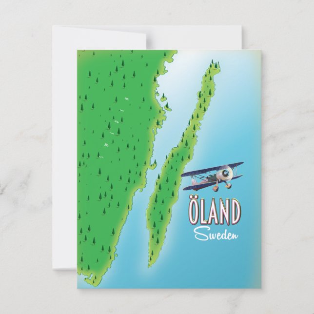 Öland Sverige karta (Framsida)