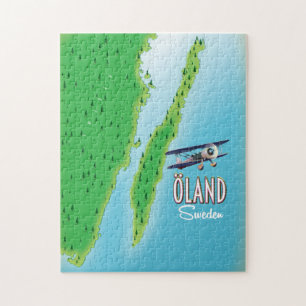 Öland Sverige ö karta Pussel