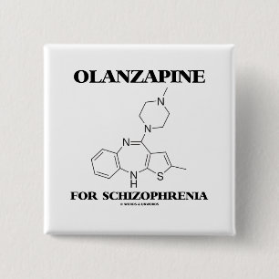 Olanzapine för schizofreni (den kemiska molekylen) knapp