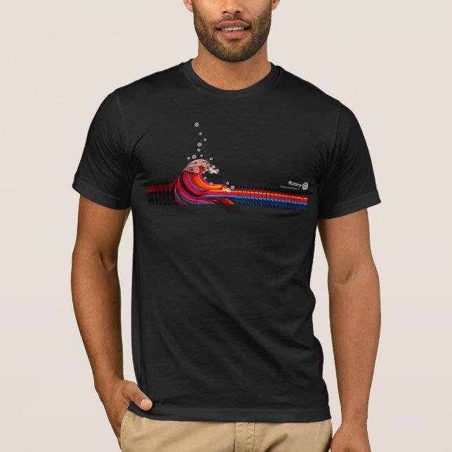 Olas de cambio — camiseta de Rotary T Shirt (Framsida)
