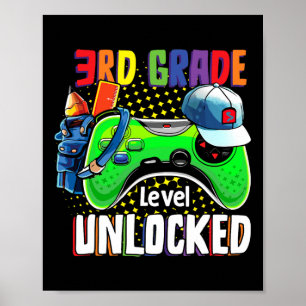 Olåst CK-videospel på tredje Klassen Poster