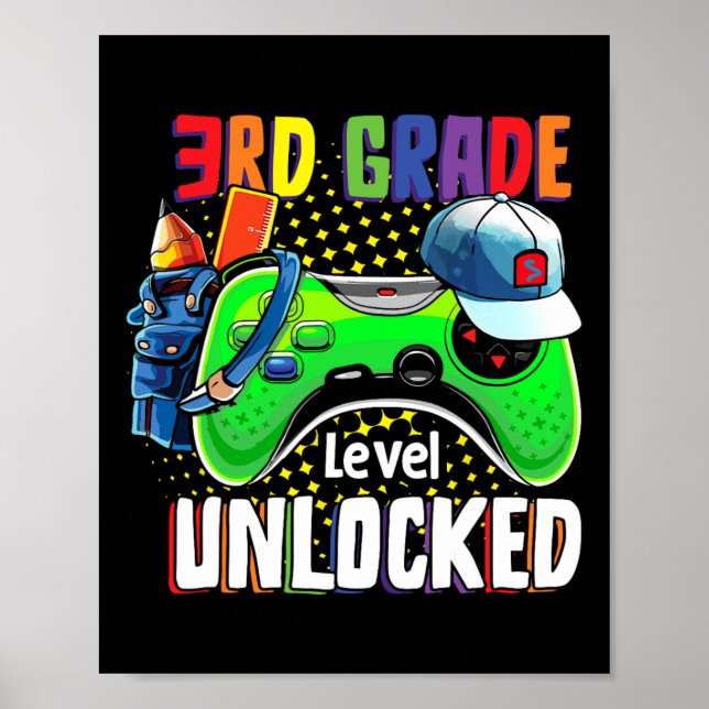 Olåst CK-videospel på tredje Klassen Poster (Framsidan)