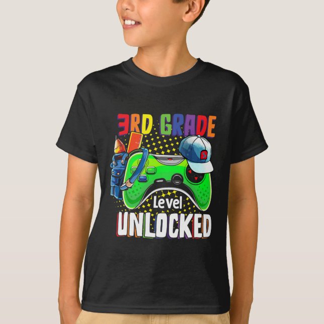 Olåst CK-videospel på tredje Klassen T Shirt (Framsida)