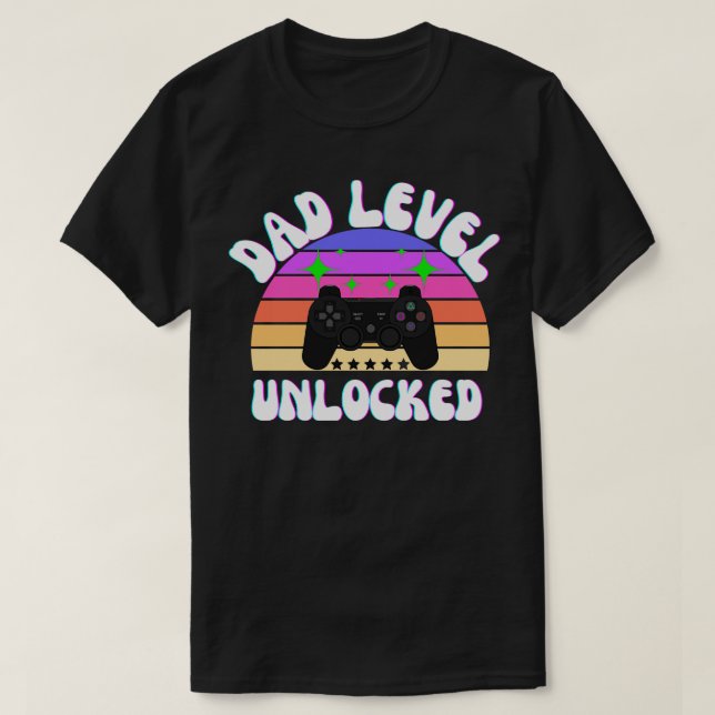 Olåst Pappor på Pappa-nivå T Shirt (Design framsida)