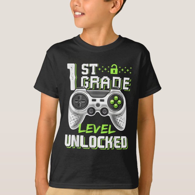 Olåst spelare på första skoldagen på Klass-nivå T Shirt (Framsida)