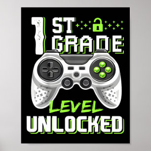 Olåst spelare på Klass-nivå första skolpojkens dag Poster