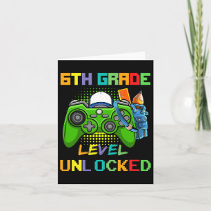 Olåst videospel på 6e Klass Back to school Kort