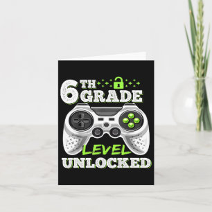 Olåst videospel på 6e Klass Back to school Kort