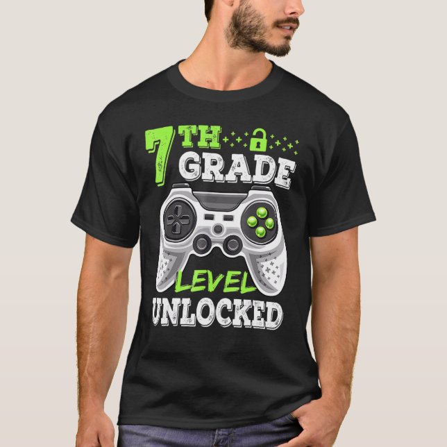 Olåst videospel på 7:e Klass Back to school T Shirt (Framsida)