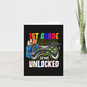 Olåst videospel på Klass Back to school Kort