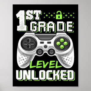Olåst videospel på Klass Back to school Poster