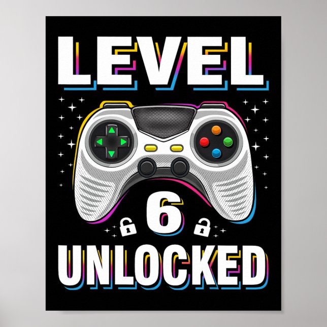 Olåst videospelare i 6e 6 år poster (Framsidan)