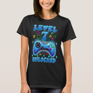 Olåst videospelsfåglar på födelsedagsnivå 7 i 7:e t shirt