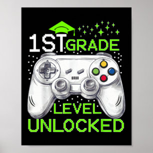 Olåsta spelrum på back to school 1:a Klass-nivå Poster