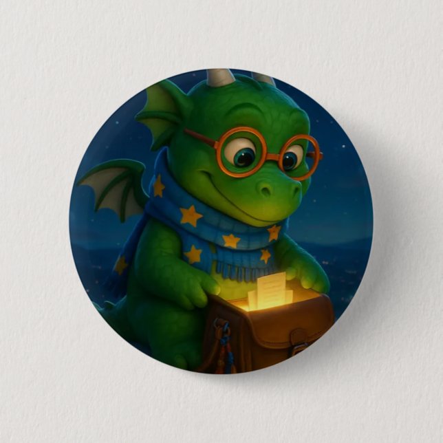 Olbas the Friendly Dragon Knapp (Framsida)