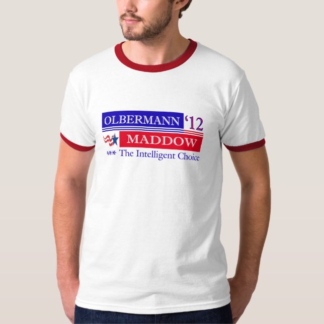 Olbermann Maddow t-skjorta 2012 T-shirt (Framsida)